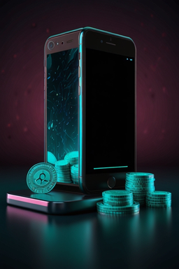 Smartphone avec l’app casino Vulkan Vegas